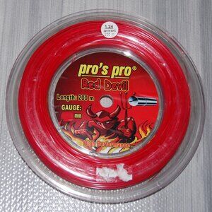 PRO'S PRO Red Devil Co-polyester Tennis String Reel 660 F 200 M Gauge 1.24 mm